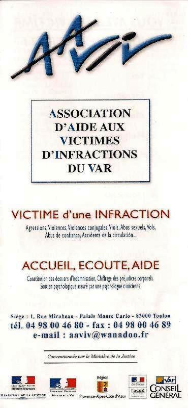 *Association D’Aide Aux Victimes D’Infractions Du Var*